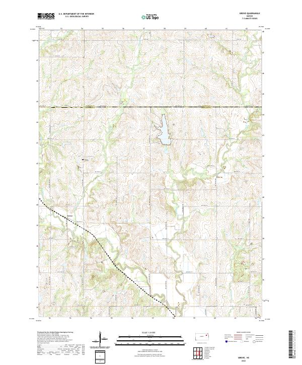 USGS Topographic Map – Grove