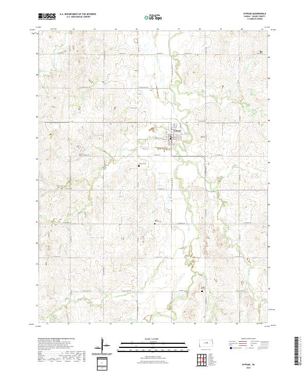 USGS Topographic Map – Gypsum
