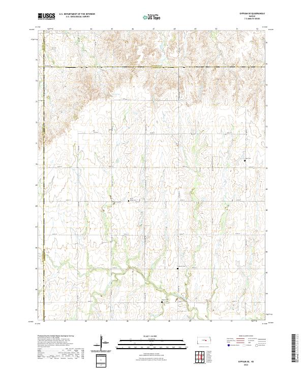 USGS Topographic Map – Gypsum SE