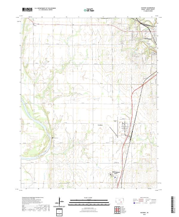 USGS Topographic Map – Hackney