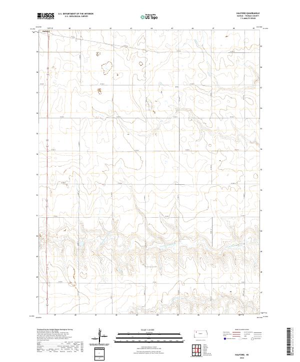 USGS Topographic Map – Halford