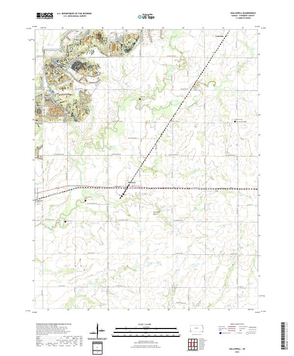 USGS Topographic Map – Hallowell