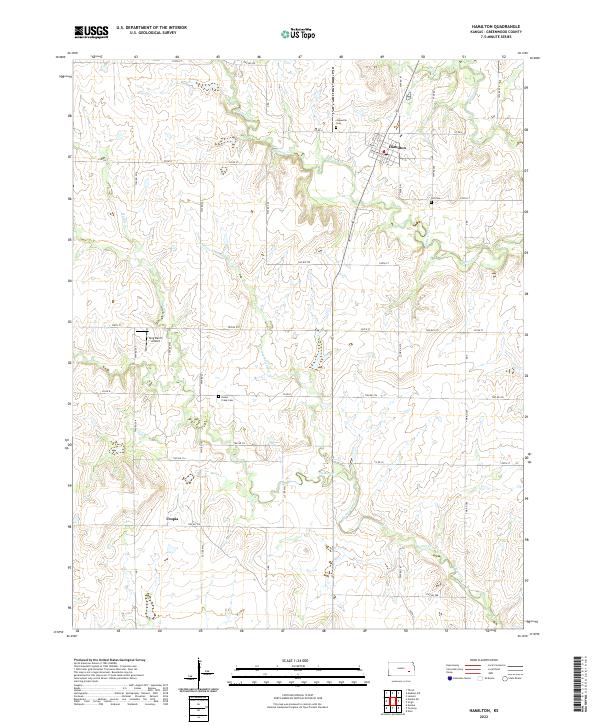 USGS Topographic Map – Hamilton