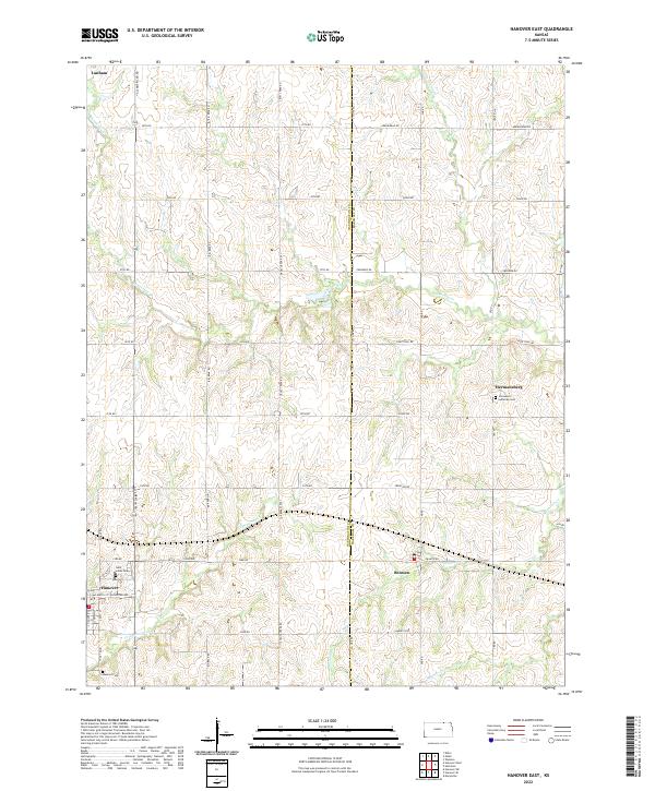 USGS Topographic Map – Hanover East