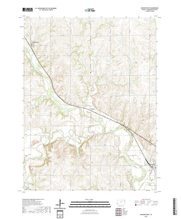 USGS Topographic Map – Hanover West