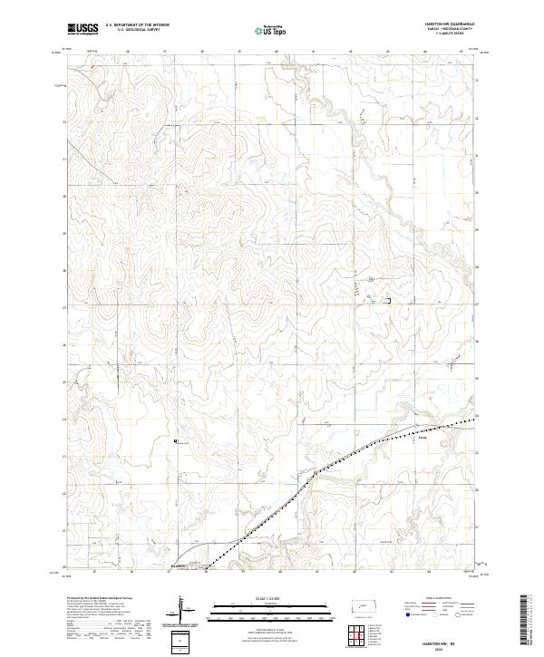 USGS Topographic Map – Hanston NW