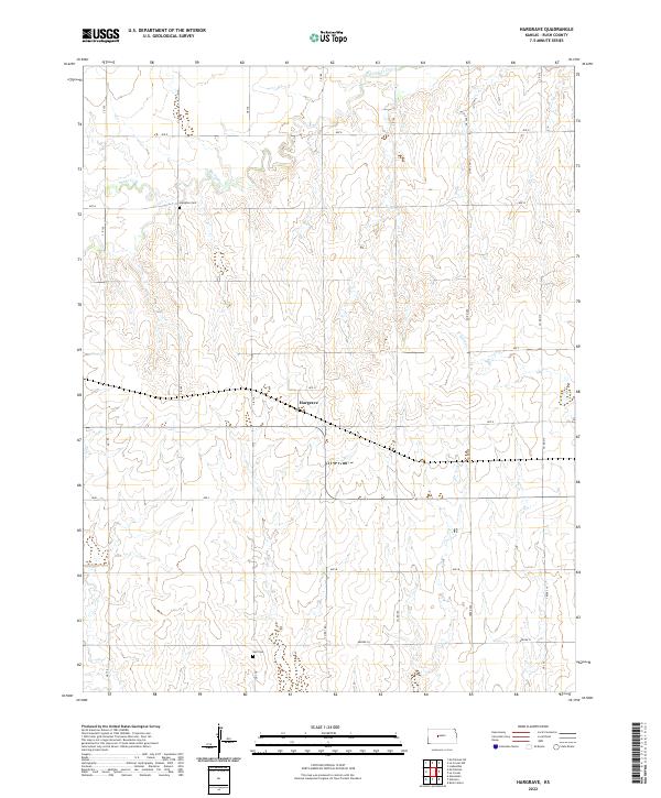 USGS Topographic Map – Hargrave