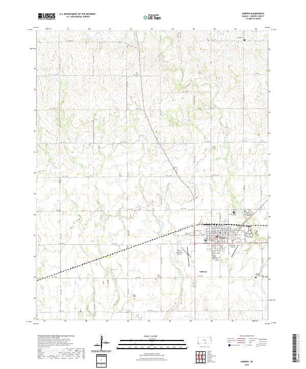 USGS Topographic Map – Harper