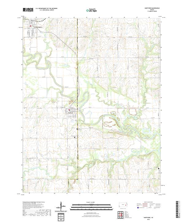 USGS Topographic Map – Hartford