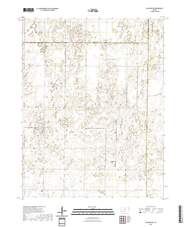 USGS Topographic Map – Haviland NE