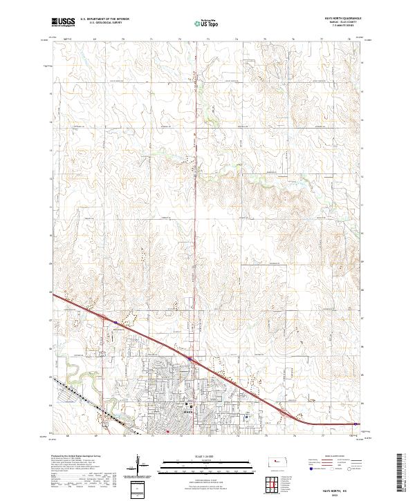 USGS Topographic Map – Hays North