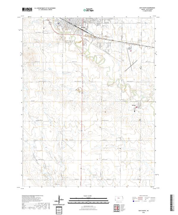 USGS Topographic Map – Hays South