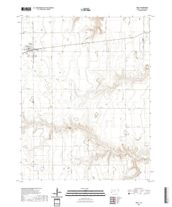 USGS Topographic Map – Healy