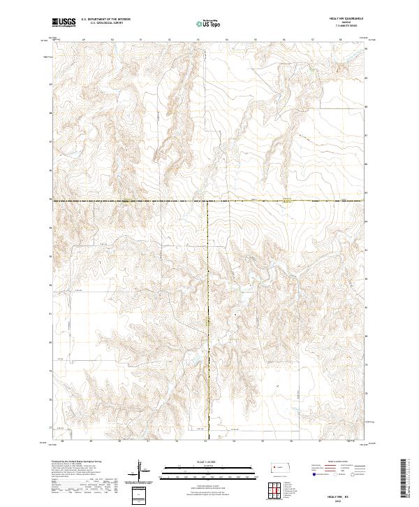 USGS Topographic Map – Healy NW