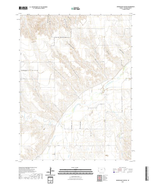 USGS Topographic Map – Heinzelman Canyon