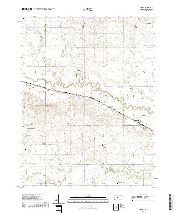 USGS Topographic Map – Heizer