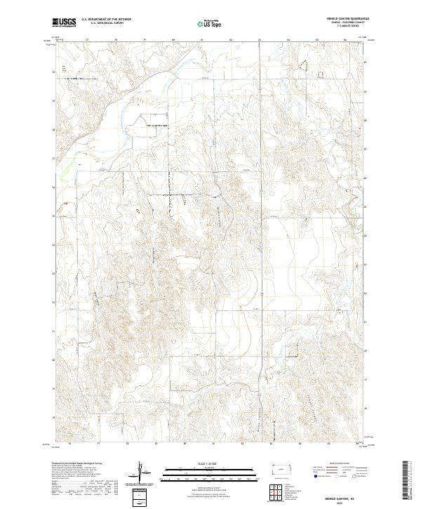 USGS Topographic Map – Henkle Canyon