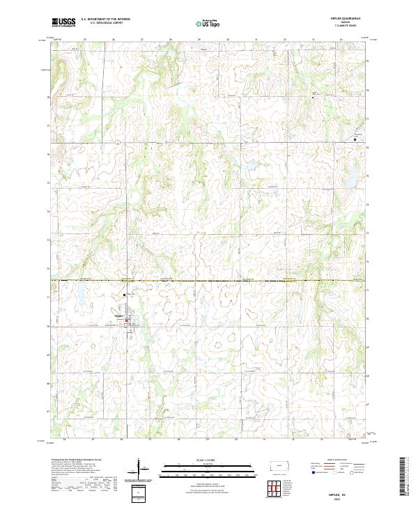 USGS Topographic Map – Hepler