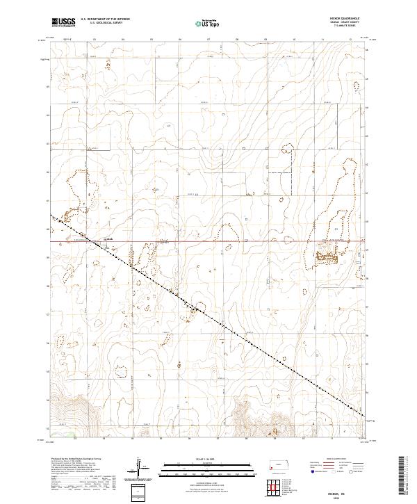USGS Topographic Map – Hickok