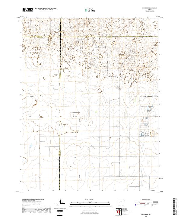 2022 Map of Hickok NE, 2022 Print