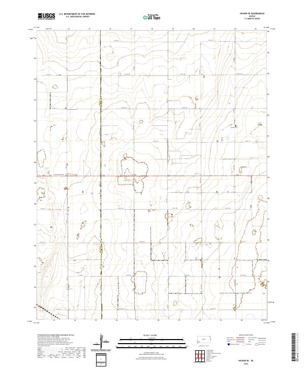 USGS Topographic Map – Hickok SE
