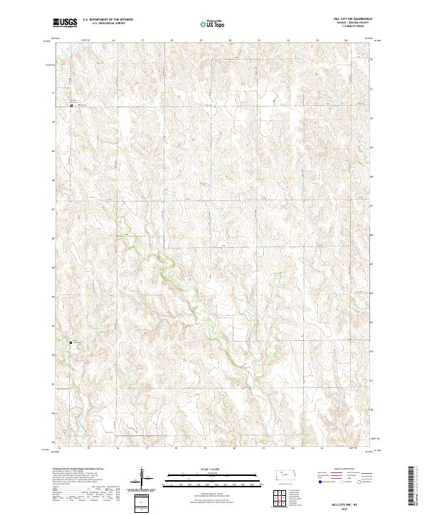 2022 Map of Hill City NW, 2022 Print