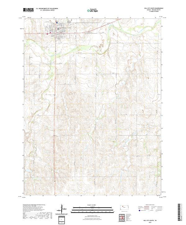 USGS Topographic Map – Hill City South