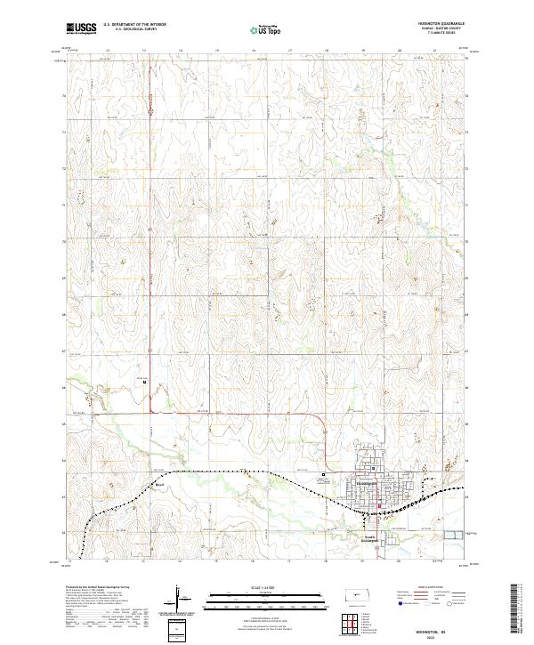 USGS Topographic Map – Hoisington