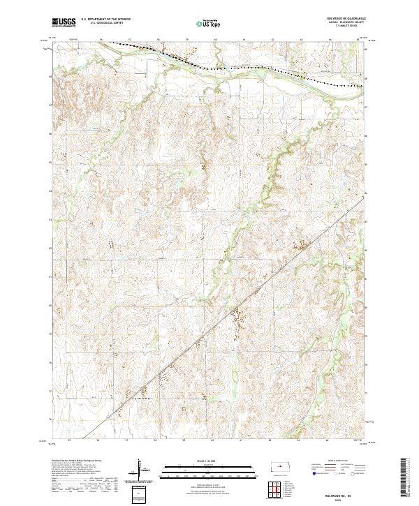 USGS Topographic Map – Holyrood NE
