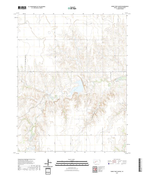 USGS Topographic Map – Horse Thief Canyon