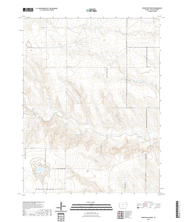 USGS Topographic Map – Horsethief Draw