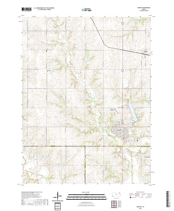 USGS Topographic Map – Horton