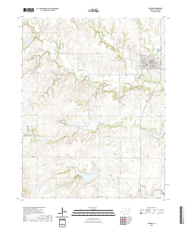 USGS Topographic Map – Howard