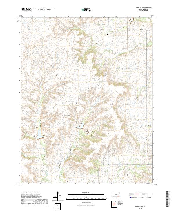 USGS Topographic Map – Howard NW