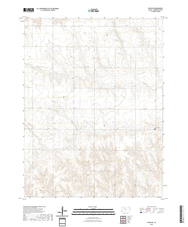 USGS Topographic Map – Hoxie NE