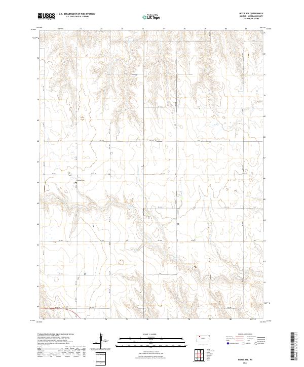 USGS Topographic Map – Hoxie NW