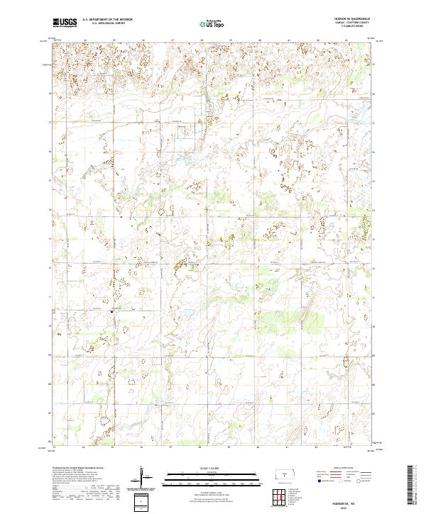 USGS Topographic Map – Hudson SE