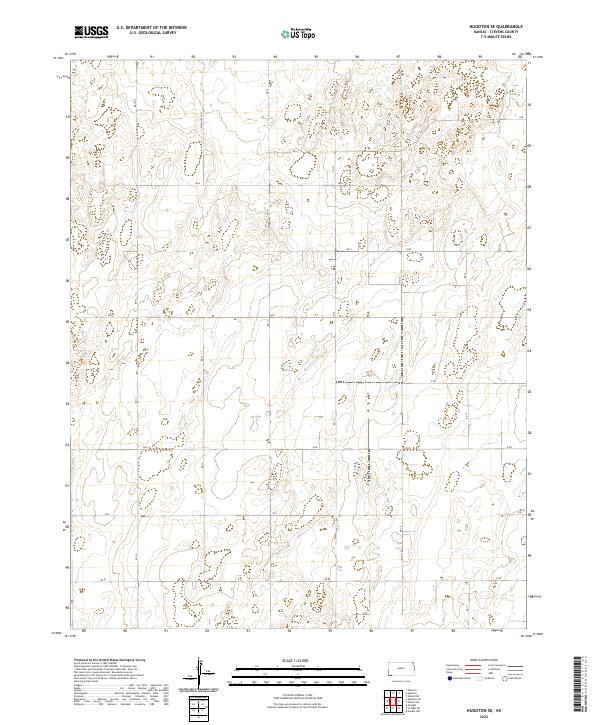 2022 Map of Hugoton SE, 2022 Print