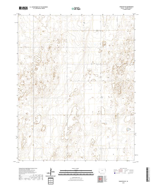 USGS Topographic Map – Hugoton SW