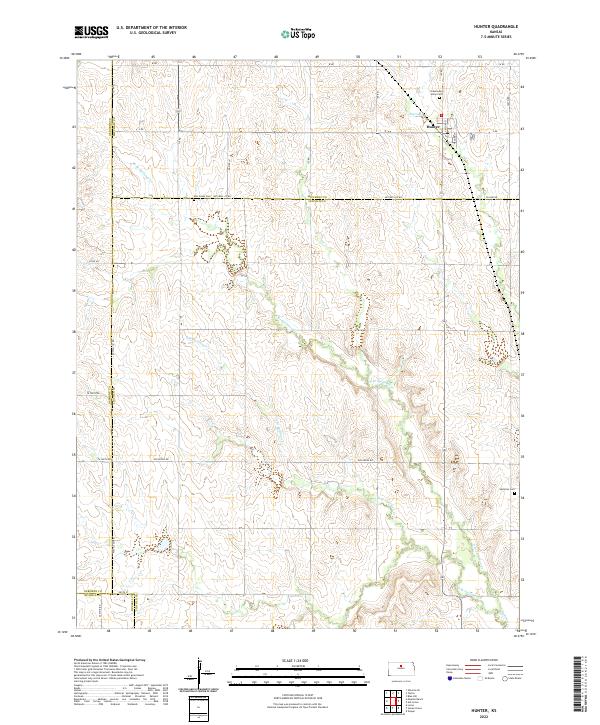 USGS Topographic Map – Hunter