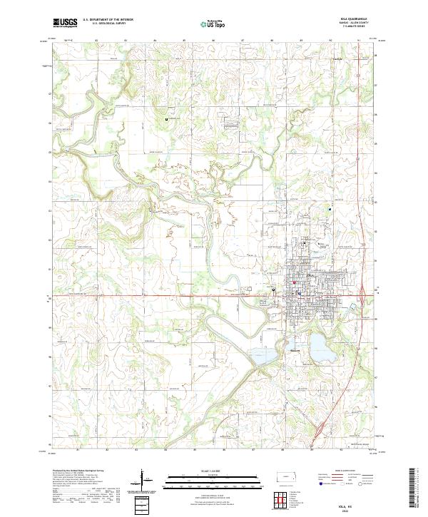 USGS Topographic Map – Iola