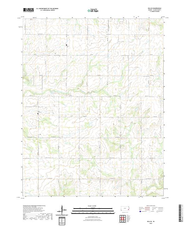 USGS Topographic Map – Iola SE