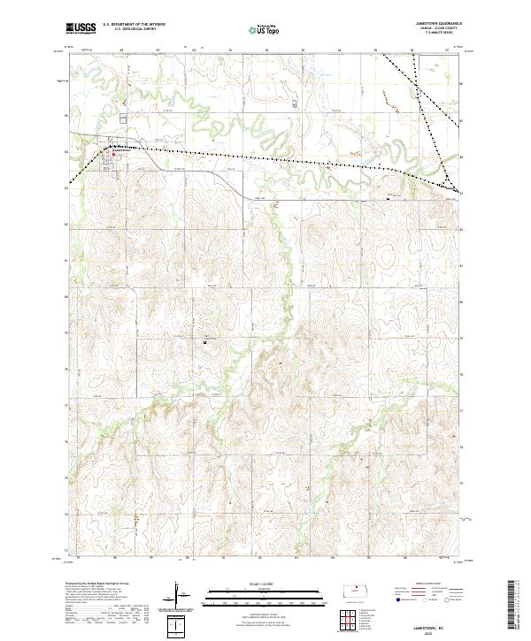USGS Topographic Map – Jamestown
