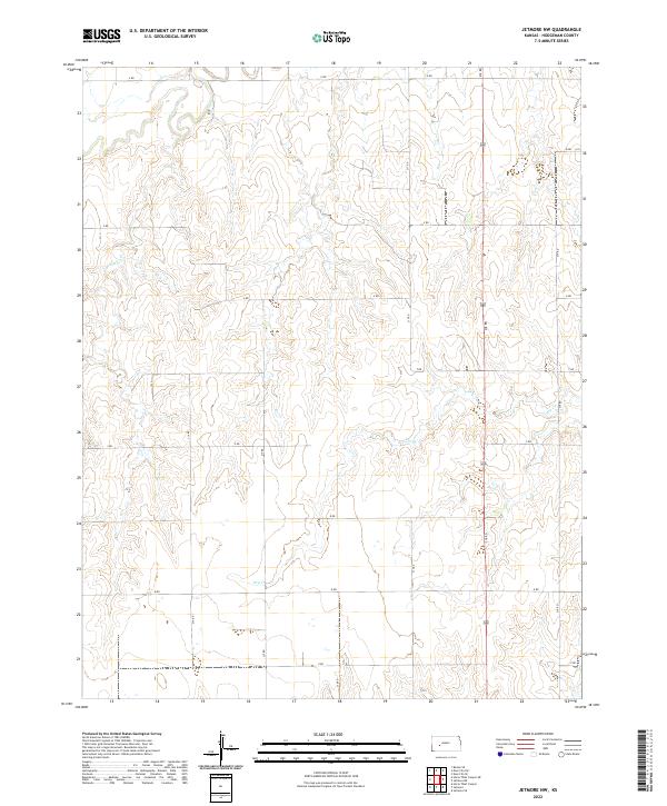 USGS Topographic Map – Jetmore NW