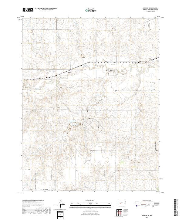 USGS Topographic Map – Jetmore SE