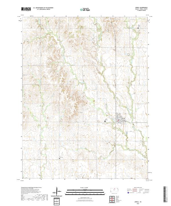 USGS Topographic Map – Jewell