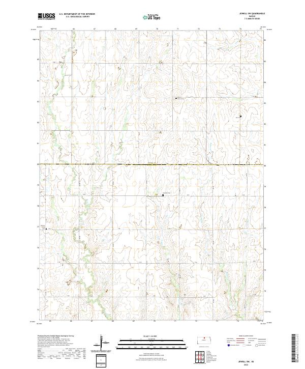 USGS Topographic Map – Jewell SW