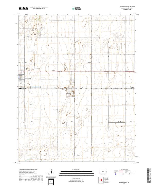 USGS Topographic Map – Johnson East