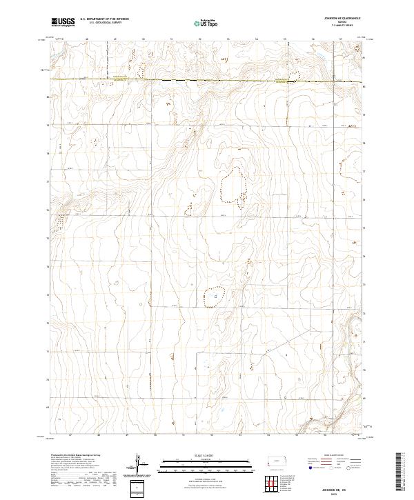 2022 Map of Johnson NE, 2022 Print