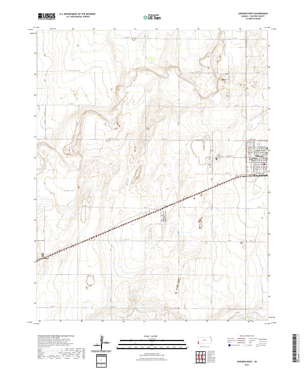 USGS Topographic Map – Johnson West